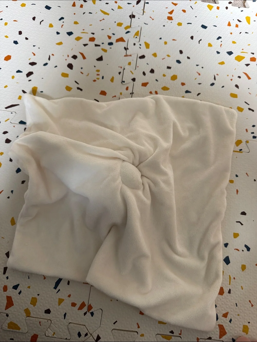 Plush Duck Comfort Blanket - Cream and Yellow